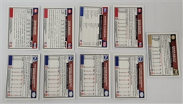 Lot of (4) 2008 Topps Chrome Football Partial Sets w/ Manning & Brady Refractors