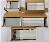 Lot of (5) 2007 Topps Chrome, Score, & Bowman Football Partial Sets w/ Lots of Rookies