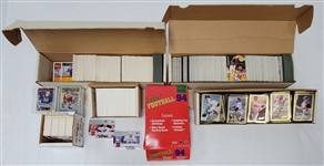 Extensive Four Sport Card Set Collection w/ Patch & Rookie Cards