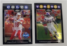 Lot of (5) 2008 Topps Chrome Football Complete Sets