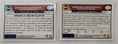 Lot of (5) 2008 Topps Chrome Football Complete Sets