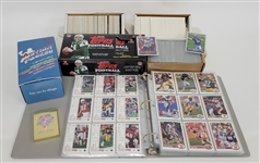 Large Football Card Collection w/ Andrew Luck Topps Chrome Rookie