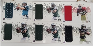 Lot of 7 Topps Football Sets From 2007-16 w/ 6 Topps Chrome Sets