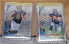 Lot of 7 Topps Football Sets From 2007-16 w/ 6 Topps Chrome Sets