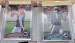 Lot of 7 Topps Football Sets From 2007-16 w/ 6 Topps Chrome Sets