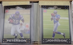 Lot of 7 Topps Football Sets From 2007-16 w/ 6 Topps Chrome Sets