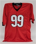 Jordan Davis Autographed & Inscribed Custom College Jersey Beckett