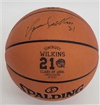 Dominique Wilkins Autographed Spalding Basketball LE #20/21 w/ Basketball HOF LOA 