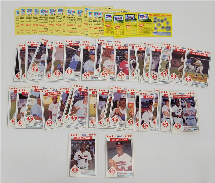 1990 Topps Baseball Southern League All-Star Card Set w/ Frank Thomas