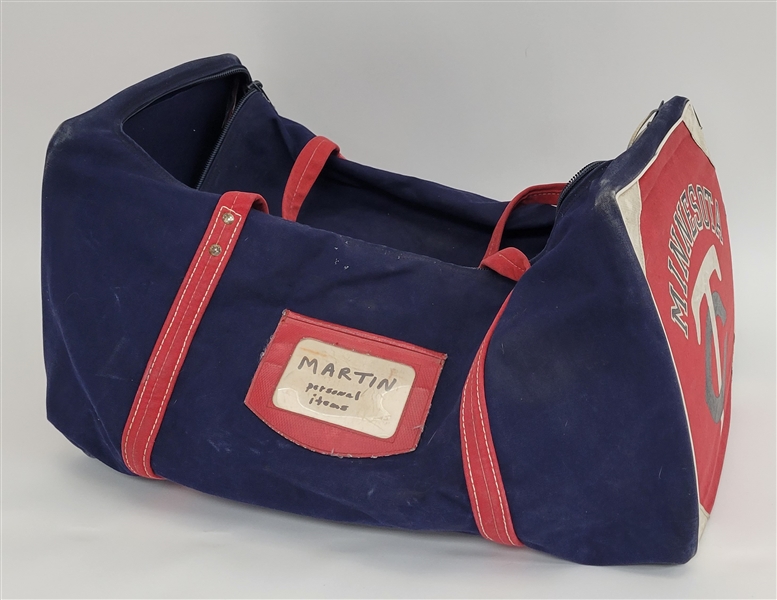 Billy Martin Minnesota Twins Game Used Equipment Bag
