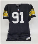 Kevin Greene 1995 Pittsburgh Steelers Game Used Jersey w/ Dave Miedema LOA