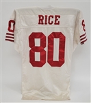Jerry Rice 1991 San Francisco 49ers Game Used Jersey w/ Dave Miedema LOA
