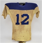 Lot of 4 Kenny Stabler/Teammates Game Used High School Football Jerseys & Letter Patches w/ Provenance
