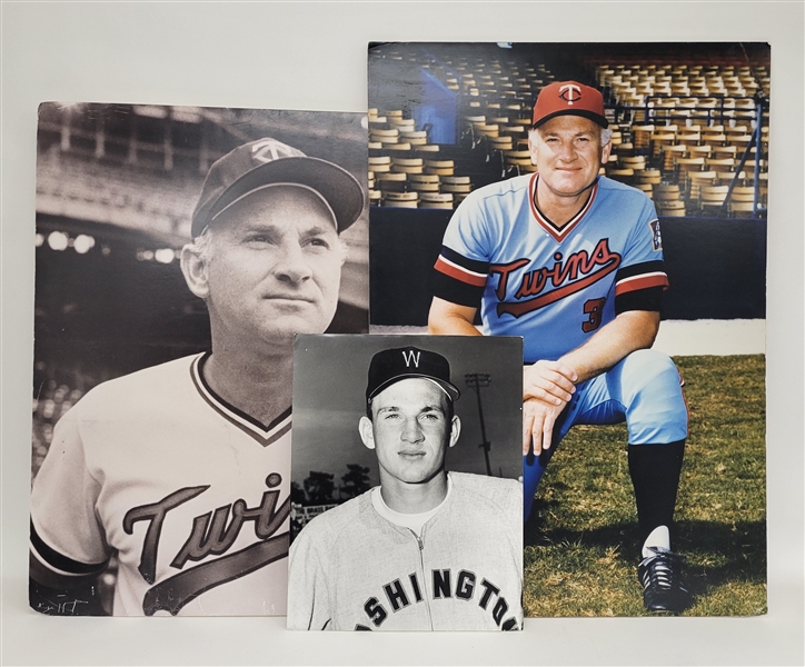 Lot of 3 Large Harmon Killebrew Posterboard Photos