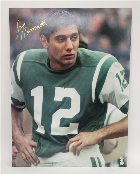 Joe Namath Autographed 30x40 Mounted Photo PSA/DNA