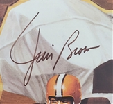 Jim Brown Autographed 27x33 Gary Thomas Cleveland Browns Lithograph LE #1204/3200 PSA/DNA