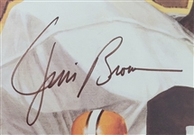 Jim Brown Autographed 27x33 Gary Thomas Cleveland Browns Lithograph LE #1202/3200 PSA/DNA