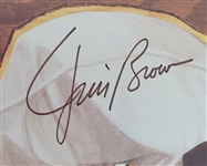 Jim Brown Autographed 27x33 Gary Thomas Cleveland Browns Lithograph LE #1290/3200 PSA/DNA