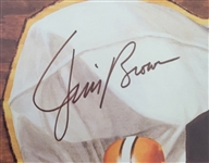 Jim Brown Autographed 27x33 Gary Thomas Cleveland Browns Lithograph LE #1291/3200 PSA/DNA