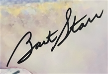 Bart Starr Autographed Limited Edition Jiang Print 18x22 TriStar