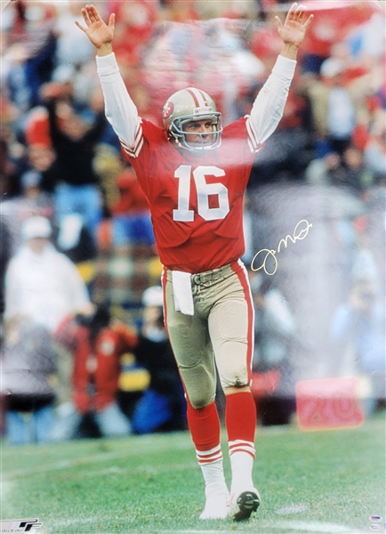 Joe Montana Autographed 30x40 Poster PSA/DNA