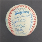 1996 Minnesota Twins Team Signed Baseball w/ Kirby Puckett Beckett LOA