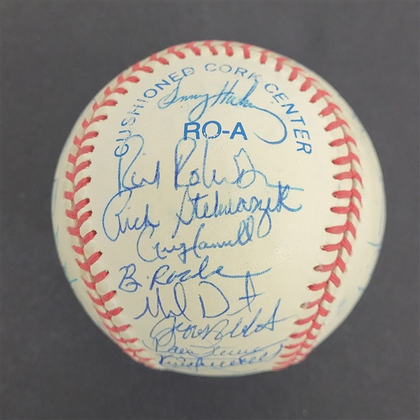 1996 Minnesota Twins Team Signed Baseball w/ Kirby Puckett Beckett LOA