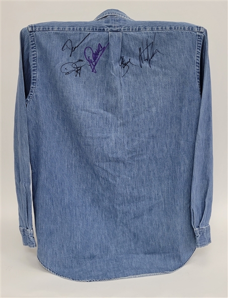 Diamond Rio Concert Worn & Autographed Denim Shirt Worn by Lead Singer Marty Roe w/ Beckett LOA