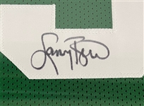 Larry Bird Autographed & Framed Custom Jersey JSA