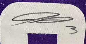 Jordan Addison Autographed Custom Jersey Beckett