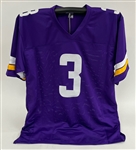 Jordan Addison Autographed Custom Jersey Beckett
