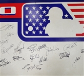 2002 Minnesota Twins Team Signed & Game Used Opening Day On-Deck Circle MLB