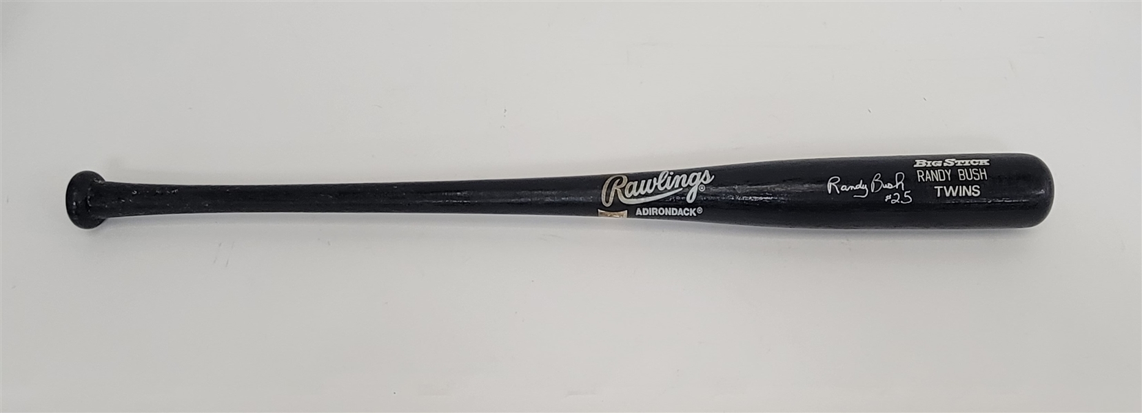 Randy Bush 1993 Minnesota Twins Game Used & Autographed Bat w/ Twins LOA