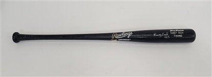 Randy Bush 1993 Minnesota Twins Game Used & Autographed Bat w/ Twins LOA