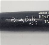 Randy Bush 1993 Minnesota Twins Game Used & Autographed Bat w/ Twins LOA