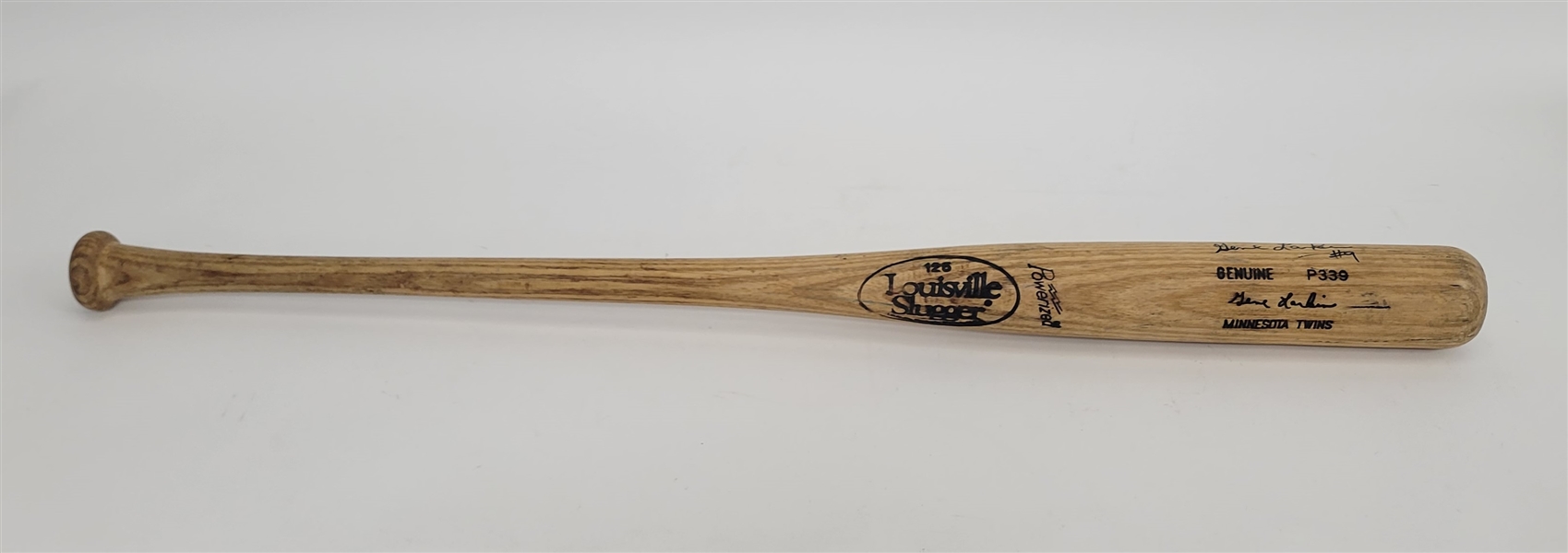 Gene Larkin 1993 Minnesota Twins Game Used & Autographed Bat w/ Twins LOA