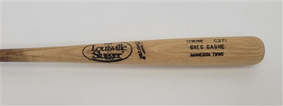 Greg Gagne 1992 Minnesota Twins Game Used Bat w/ Twins LOA