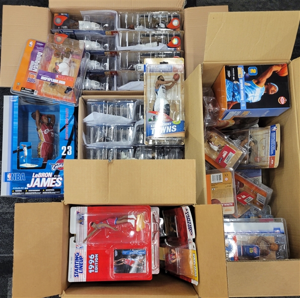 Large Collection of NBA McFarlane & Starting Lineup Figures