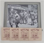 Toots Shor Joe DiMaggio Photo & Coasters