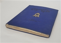 1936 German Olympic Book w/ Olympic Map & Photos of Athletes