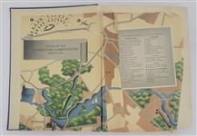 1936 German Olympic Book w/ Olympic Map & Photos of Athletes