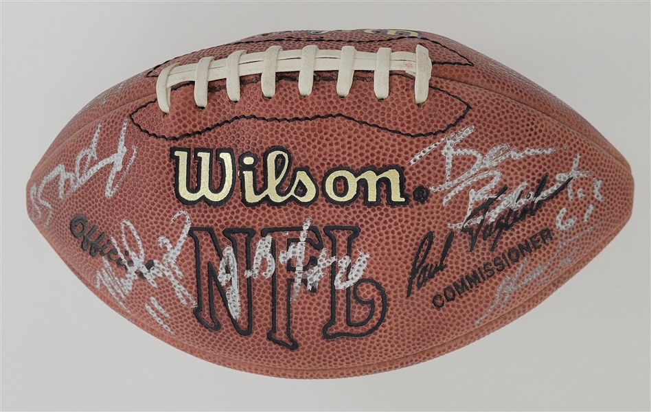 1995 St. Louis Rams Team Signed Football w/ Beckett LOA