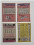 Lot of 4 Mick Tingelhoff, Tommy Kramer, Dave Osborn, & Stu Voigt Autographed Topps Cards