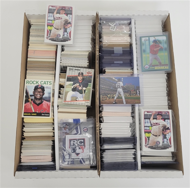 Extensive Minnesota Twins Card Collection w/ Team Sets, Rookies, Etc.