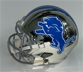 Calvin Johnson Autographed & Inscribed Detroit Lions Full Size Replica Helmet JSA
