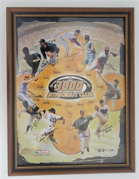 Bert Blyleven 3,000 Strikeout Club Player Signed and Inscribed Photo w/Blyleven Signed Letter of Provenance & Beckett LOA