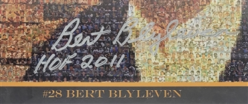Bert Blyleven 2011 Baseball Hall of Fame Collage Framed Photo Signed - w/Blyleven Signed Letter of Provenance