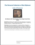 Bert Blyleven 2011 Baseball Hall of Fame Collage Framed Photo Signed - w/Blyleven Signed Letter of Provenance