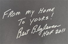 Bert Blyleven Framed Newspaper Front Page Sports - January 6, 2011 - Hall of Fame Inductee - Signed -w/Blyleven Signed Letter of Provenance