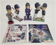 Justin Morneau Collection w/ 4 Bobbleheads & 2 Autographed 8x10 Photos